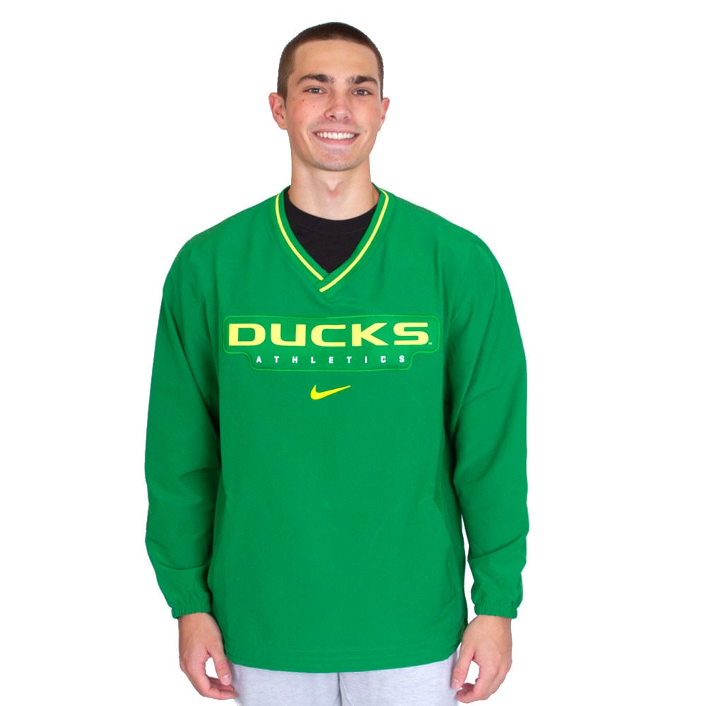 Ducks, Nike, Green, Coat/Jacket, Water Resistant, Men, Football, Brushed nylon, Athletics, Wind shirt, 797555